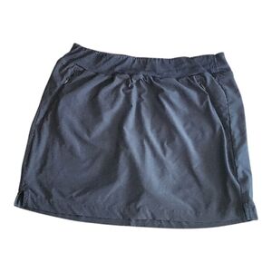 Quince Midnight Black Skort Performance Tech Sz M